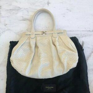 Janet Jackson Zagliani (Bali) bag Purse Python Exotic Leather $3000++